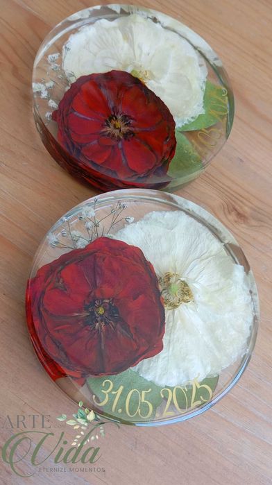 Eternização de Flores em Resina