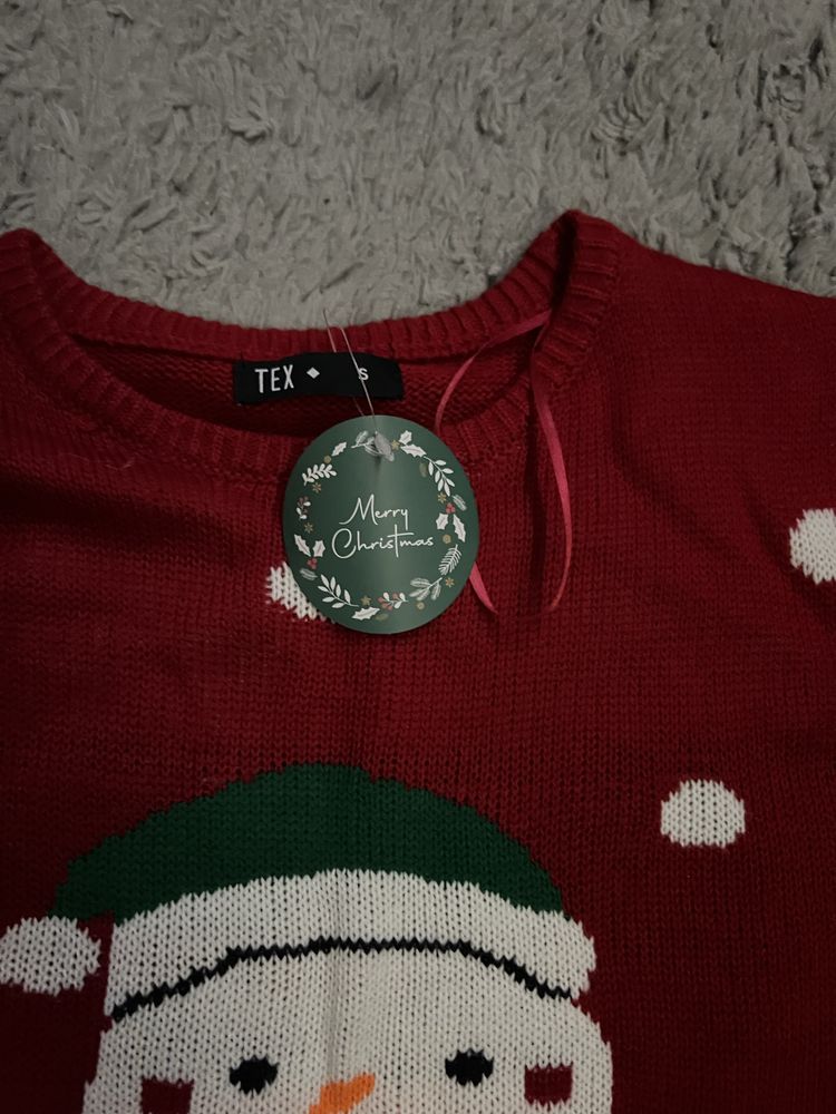 Sweter świąteczny z bałwankiem