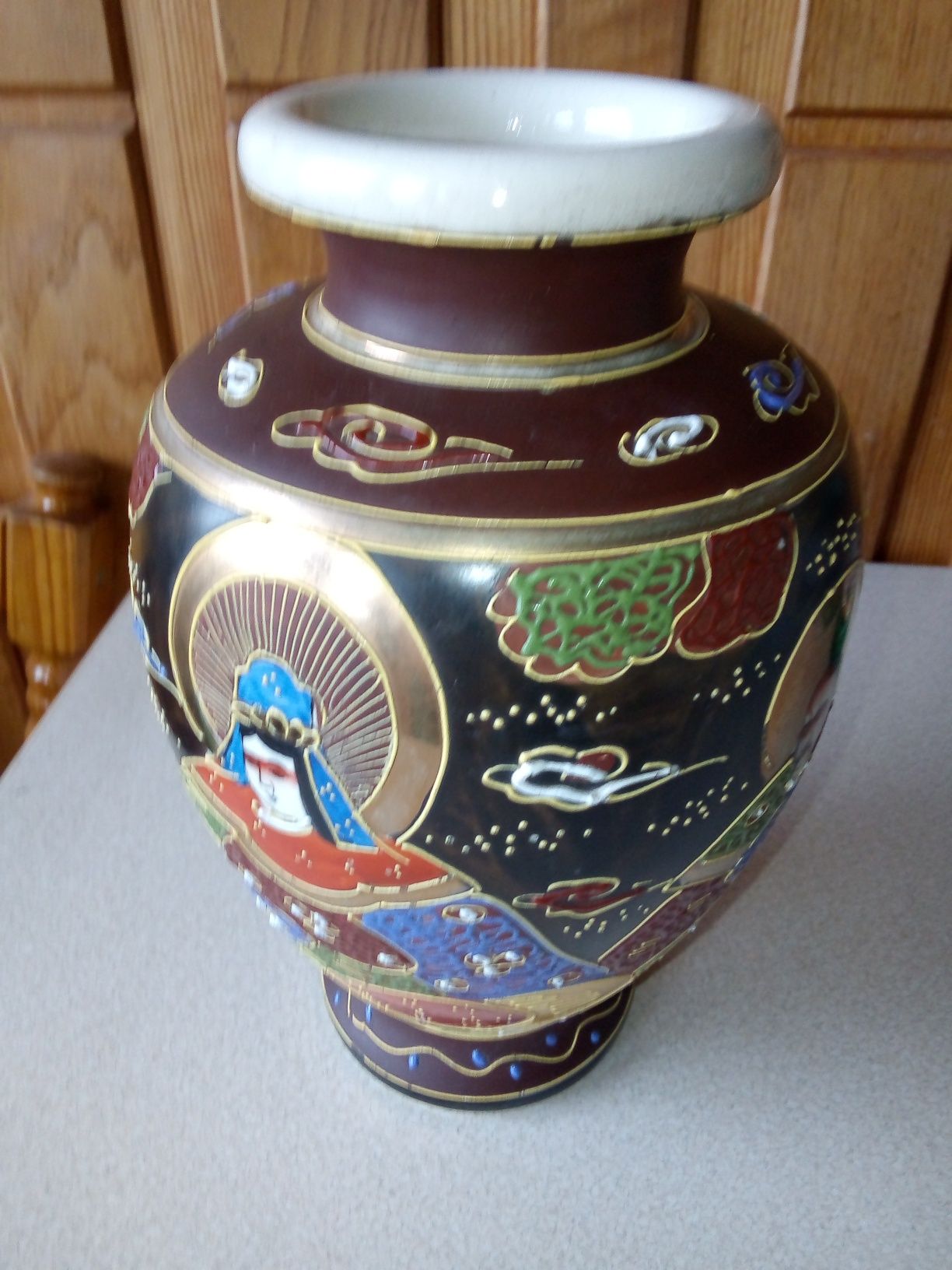Stary wazon satsuma porcelana japońska
