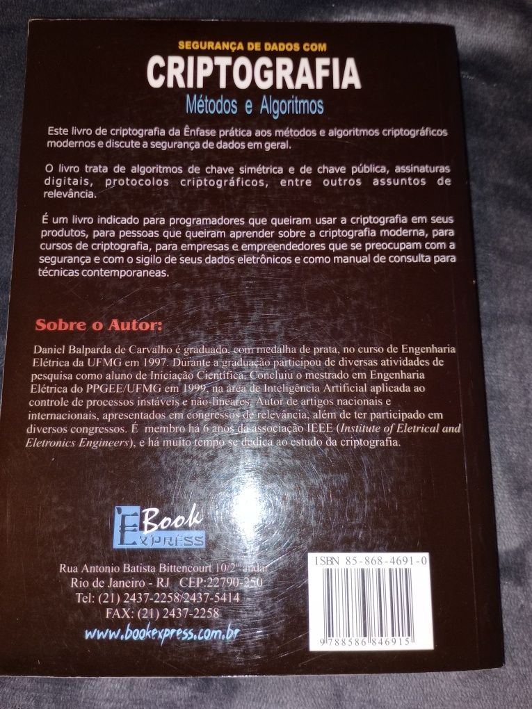 Livro " Segurança de dados com Criptografia "