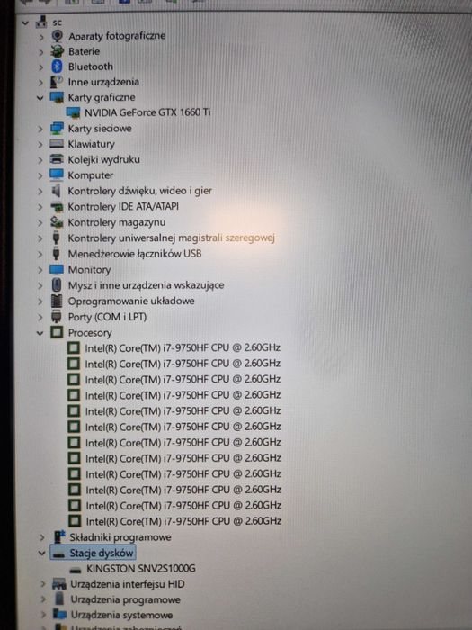 Legiony Y540-15IRH / I7-9750HF / 16GB / GTX 1660 TI 6GB
