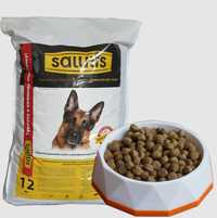 Повнораціонний корм для дорослих собак Salutis з яловичиною 12 кг