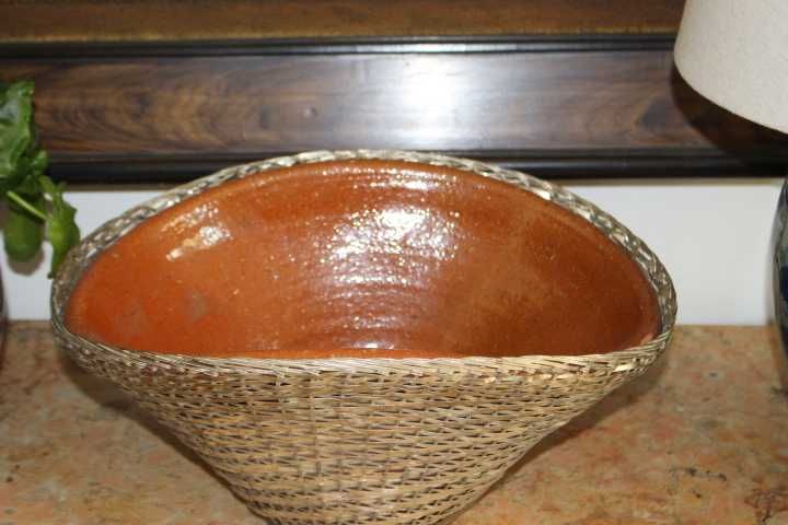 Magnifica  e invulgar taça / travessa funda de mesa para  em filigrana