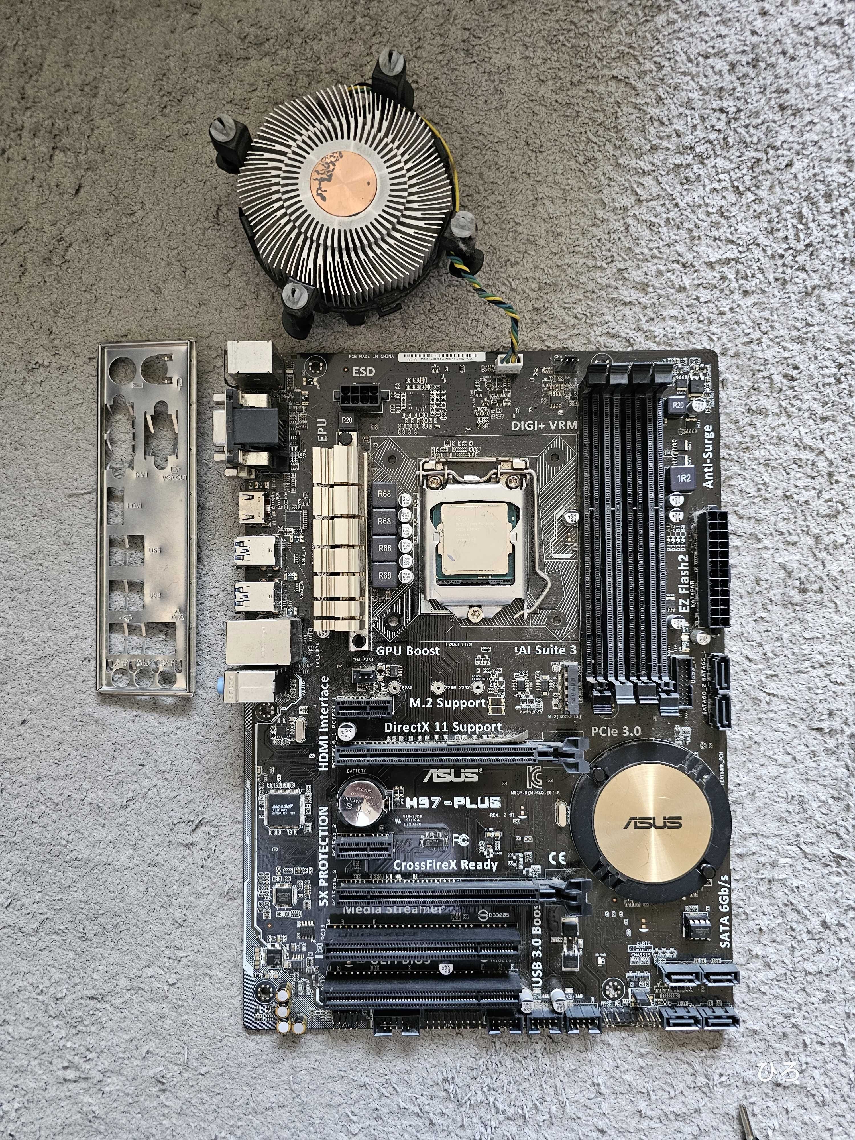 CPU + Mobo Intel core i5 4690k + Asus H97-PLUS