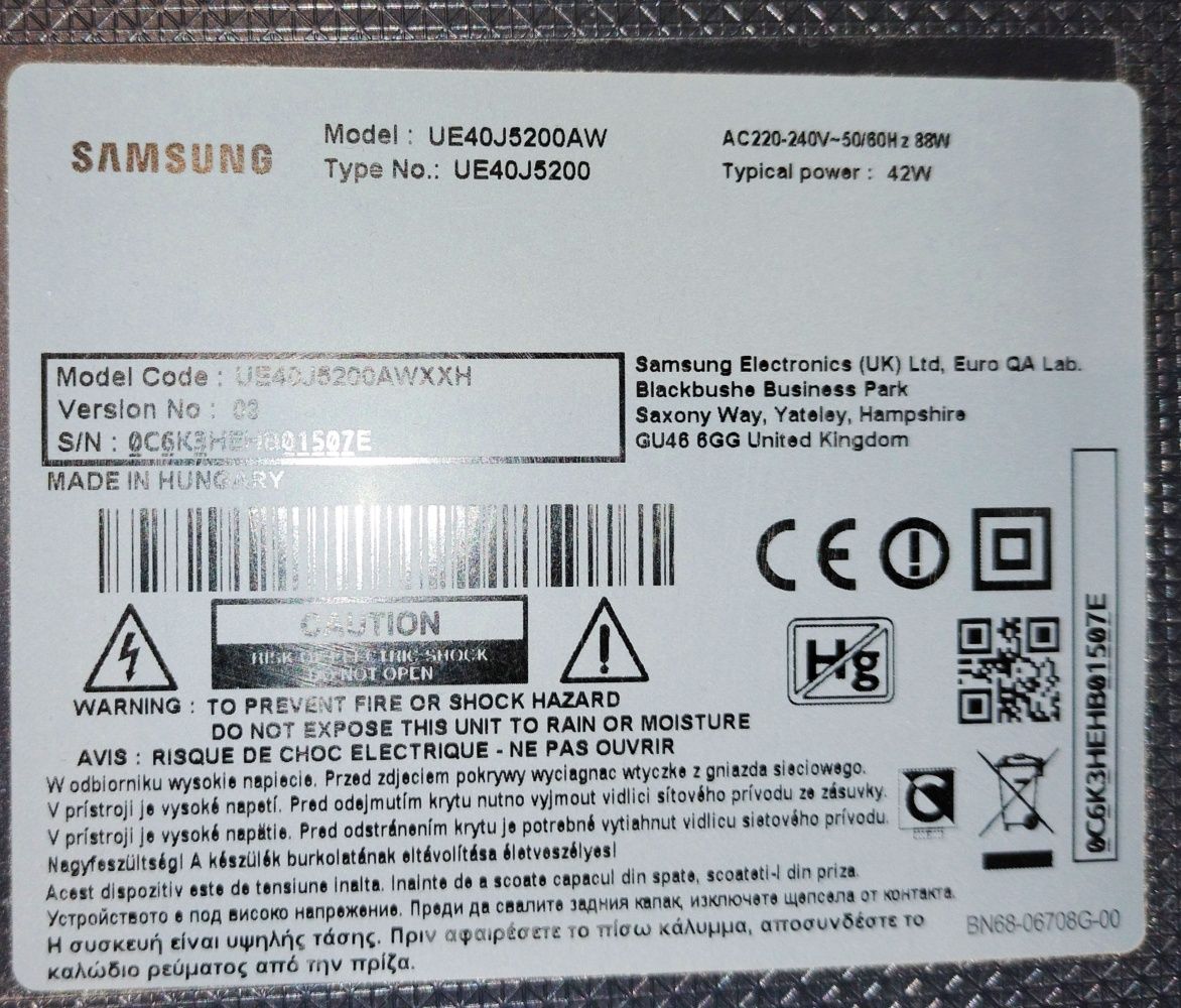 Głośniki do TV Samsung UE40J5200