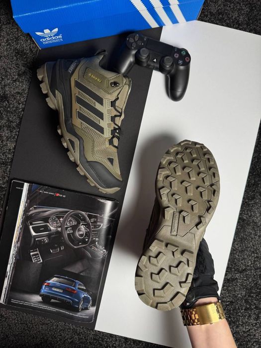 Чоловічі кросівки адідас терекс Adidas Terrex Fur Khaki Black [41-46]