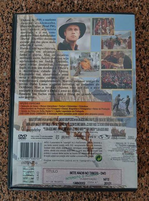 DVD - Sete Anos No Tibete