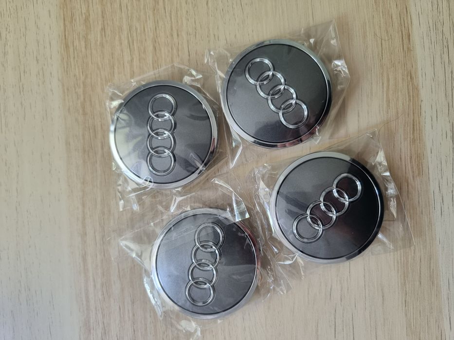 Nowe dekielki zaślepki felg audi 61 mm