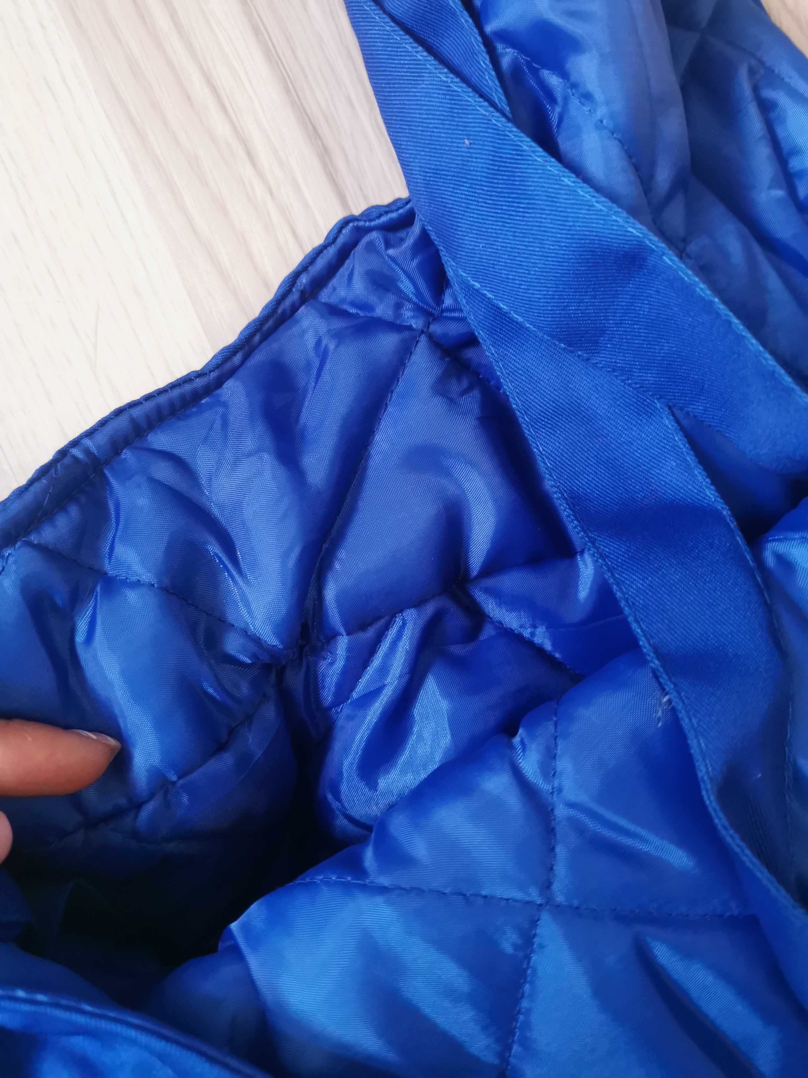 Komplet zimowy spodnie Ogrodniczki kurtka czapka rozmiar L