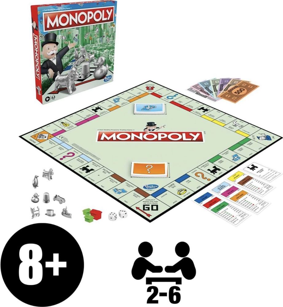 Monopoly (eng) Hasbro, Настільна Монополія Hasbro (англійська)