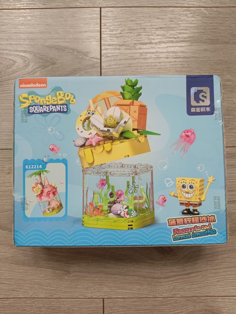 Klocki SpongeBob Kanciastoporty akwarium z lampką LED