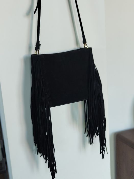 Сумка жіноча.натуральна замша з бахрамой.