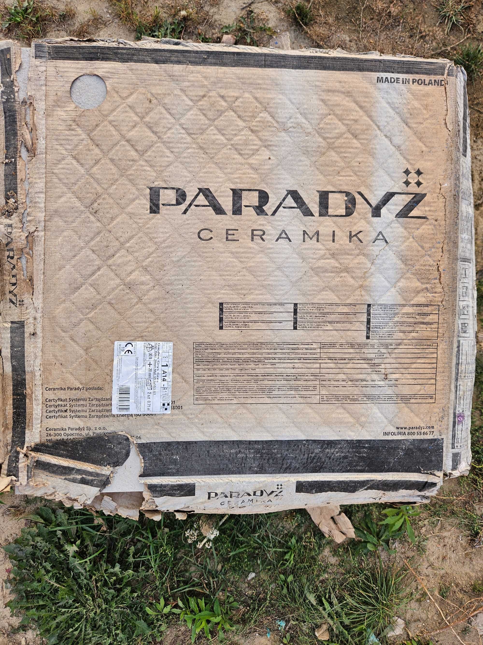 Płytki gresowe - PARADYŻ Garden Grys Gres