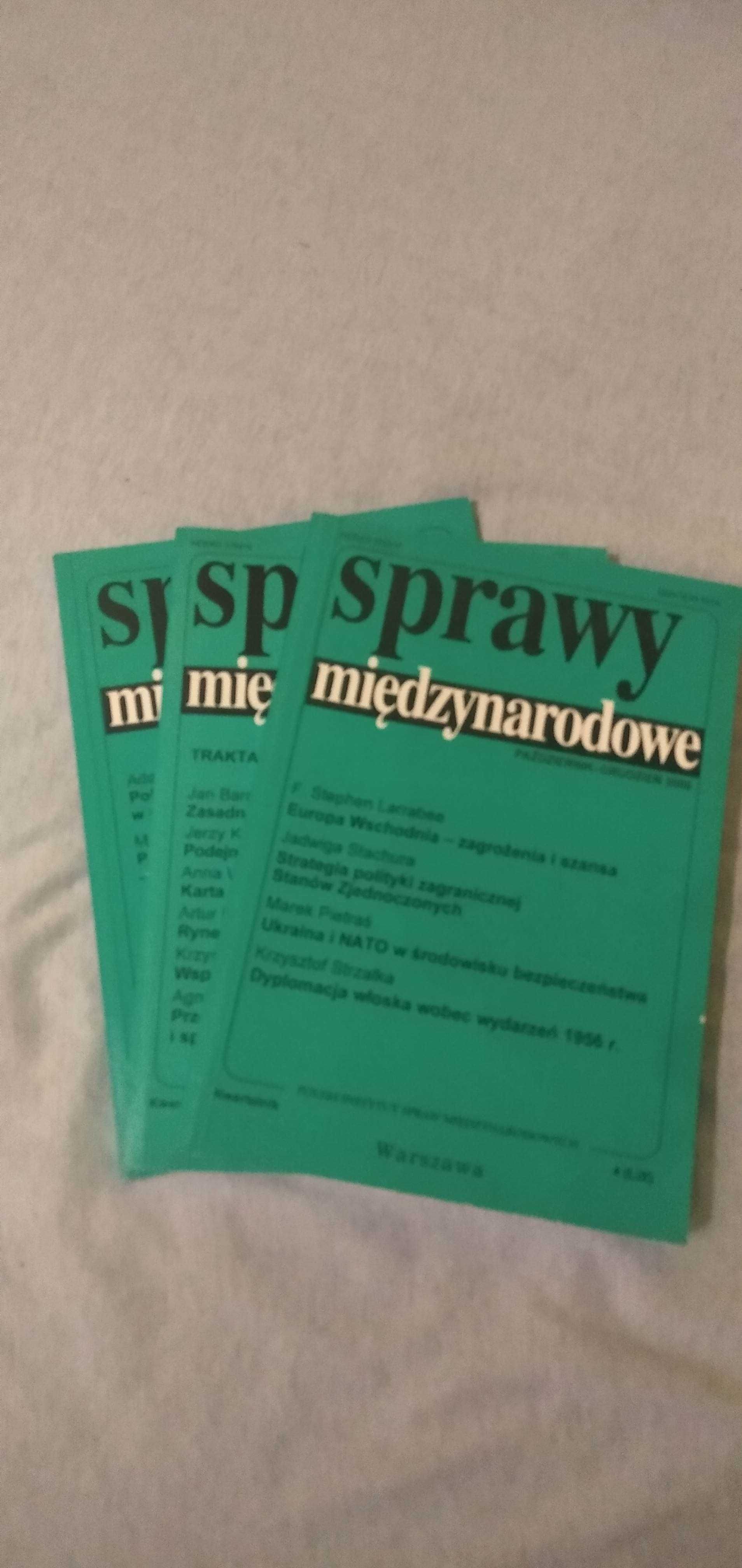 Sprawy międzynarodowe 3 numery. Politologia, polityka,