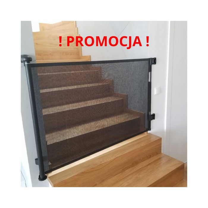 MEGA Bramka Zabezpieczająca Na Schody Dla Dzieci/Psa 160cm Wys 86cm