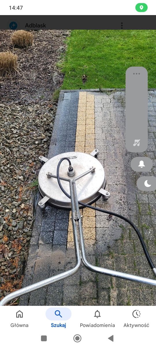Koszenie trawników i mycie kostki brukowej