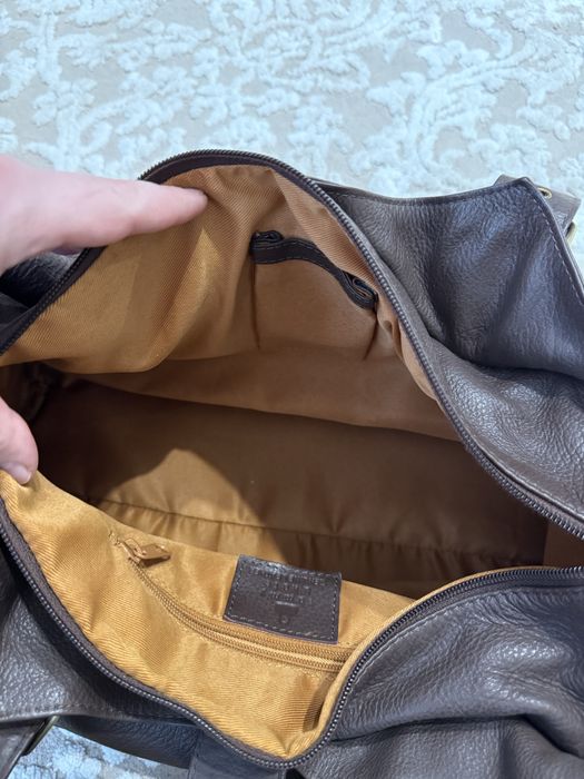 Сумка велика шкіряна коричнева Tommy&Kate