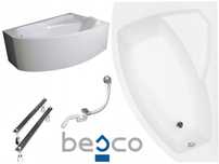 Ванна Акриловая BESCO RIMA 170х110 160х100 150х95 140х90 130х85 ПОЛЬШ