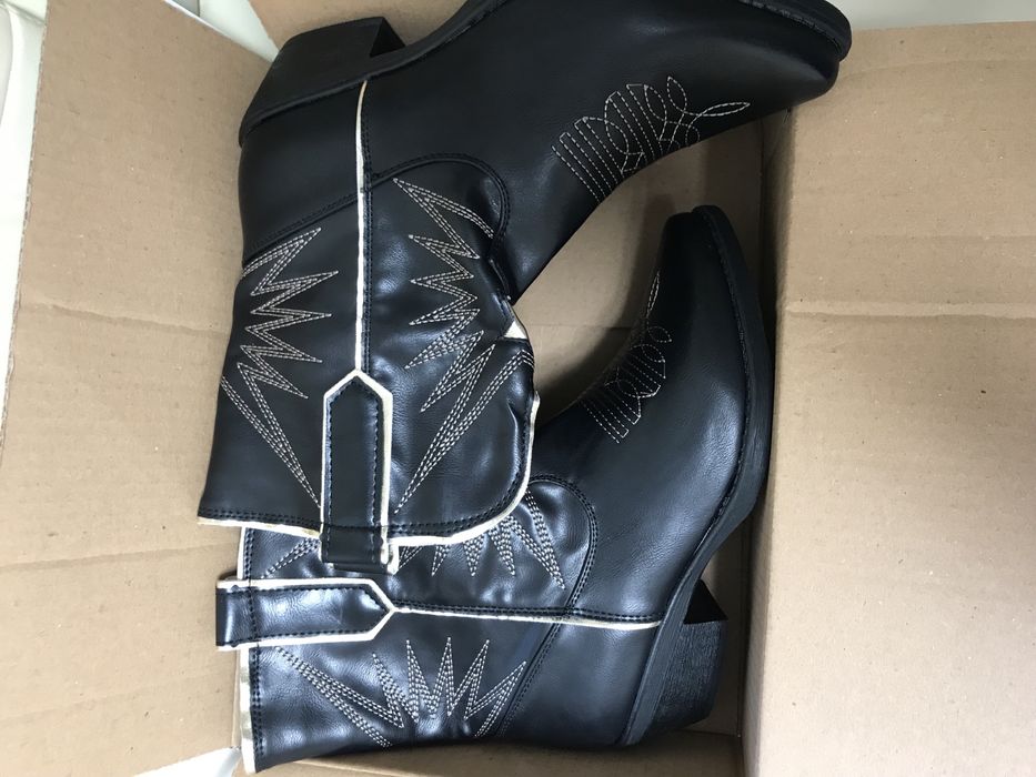 Сапоги  козаки эко кожа