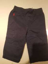 Ralph Lauren spodnie granatowe na  9 miesięcy