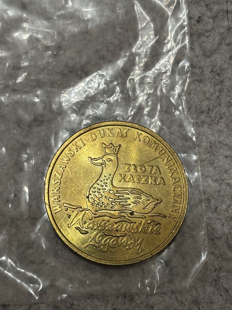 Warszawski dukat komunikacyjny złota kaczka