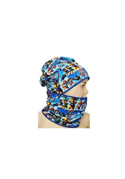 zestaw komplet czapka i komin jesienna psi patrol 50-52