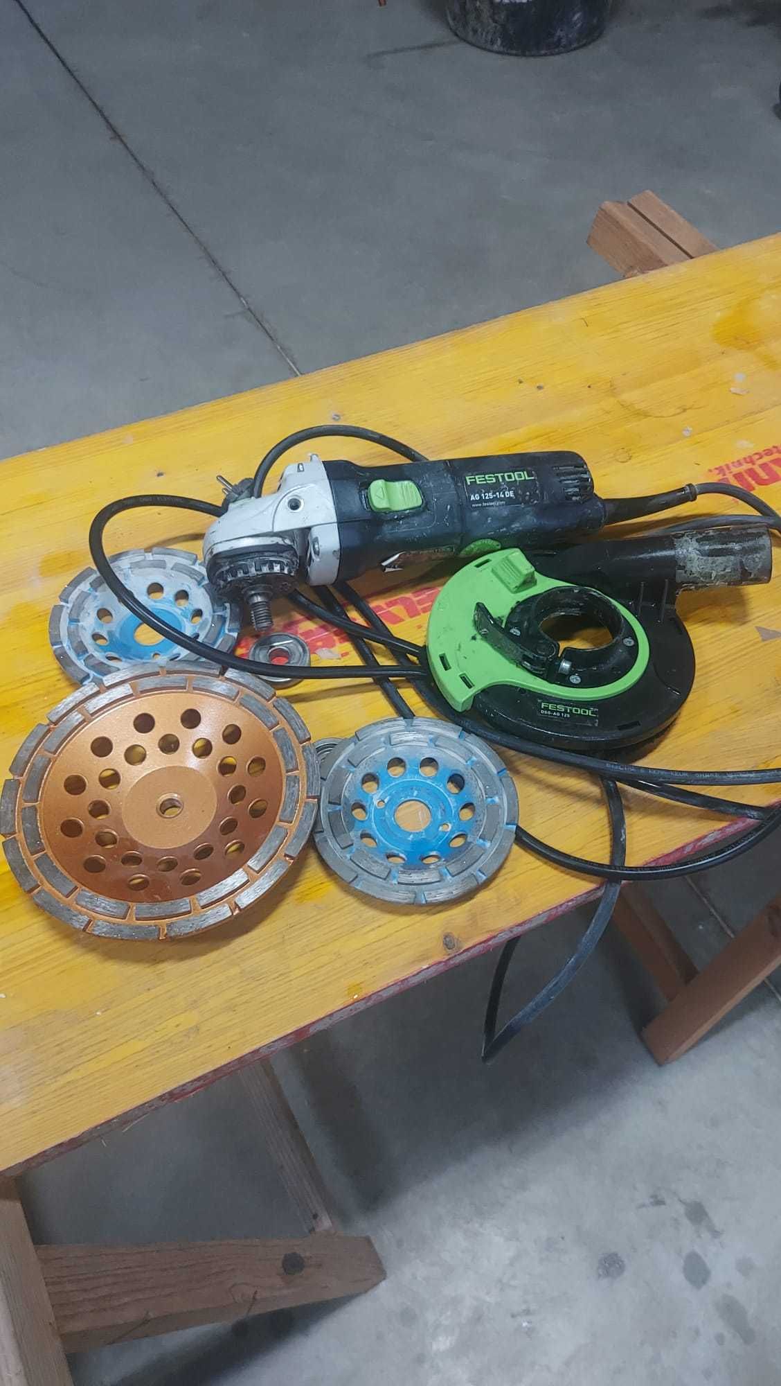 FESTOOL Szlifierka do betonu z osprzętem diamentowym DSC-AG 125 14 DE