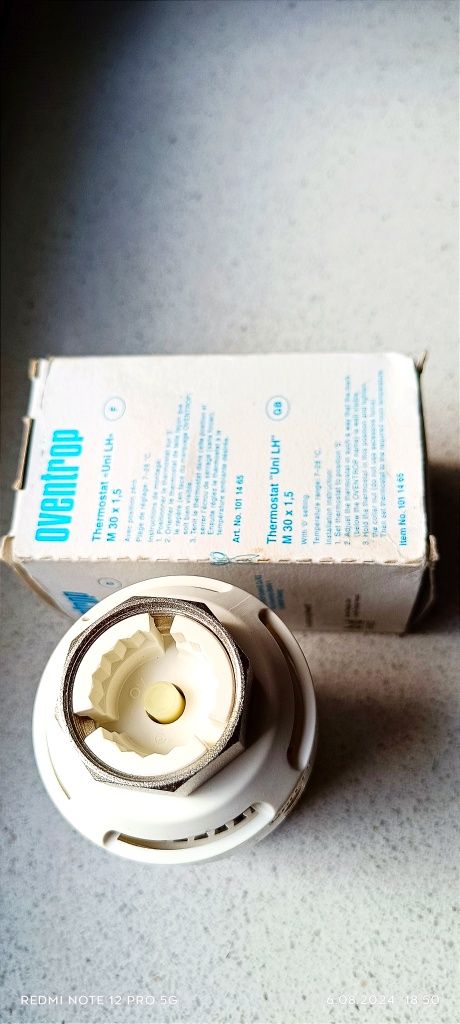 Zawór termostat Oventrop Uni LH M30x1,5