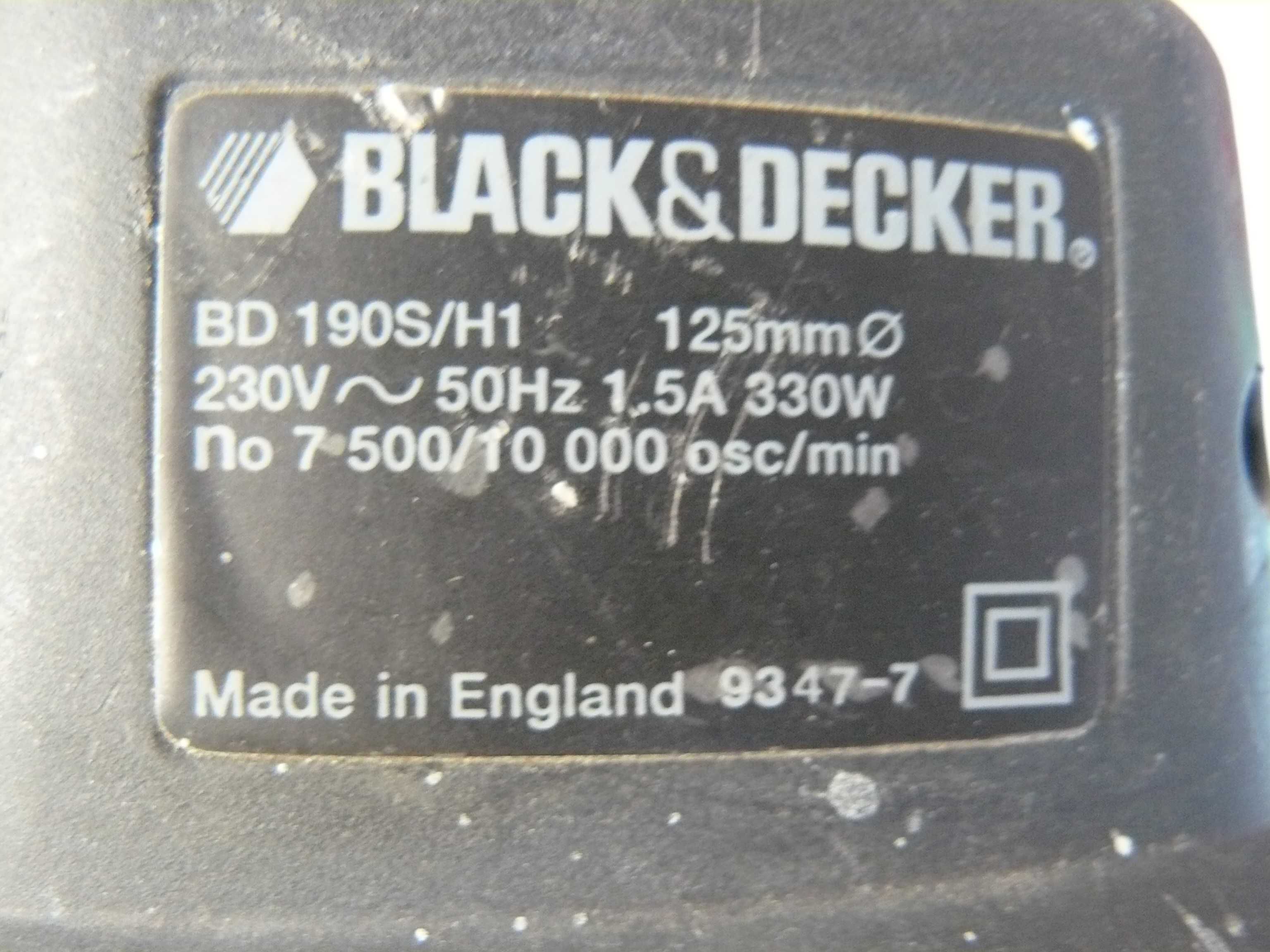 Szlifierka mimośrodowa  Black and Decker  2 biegi