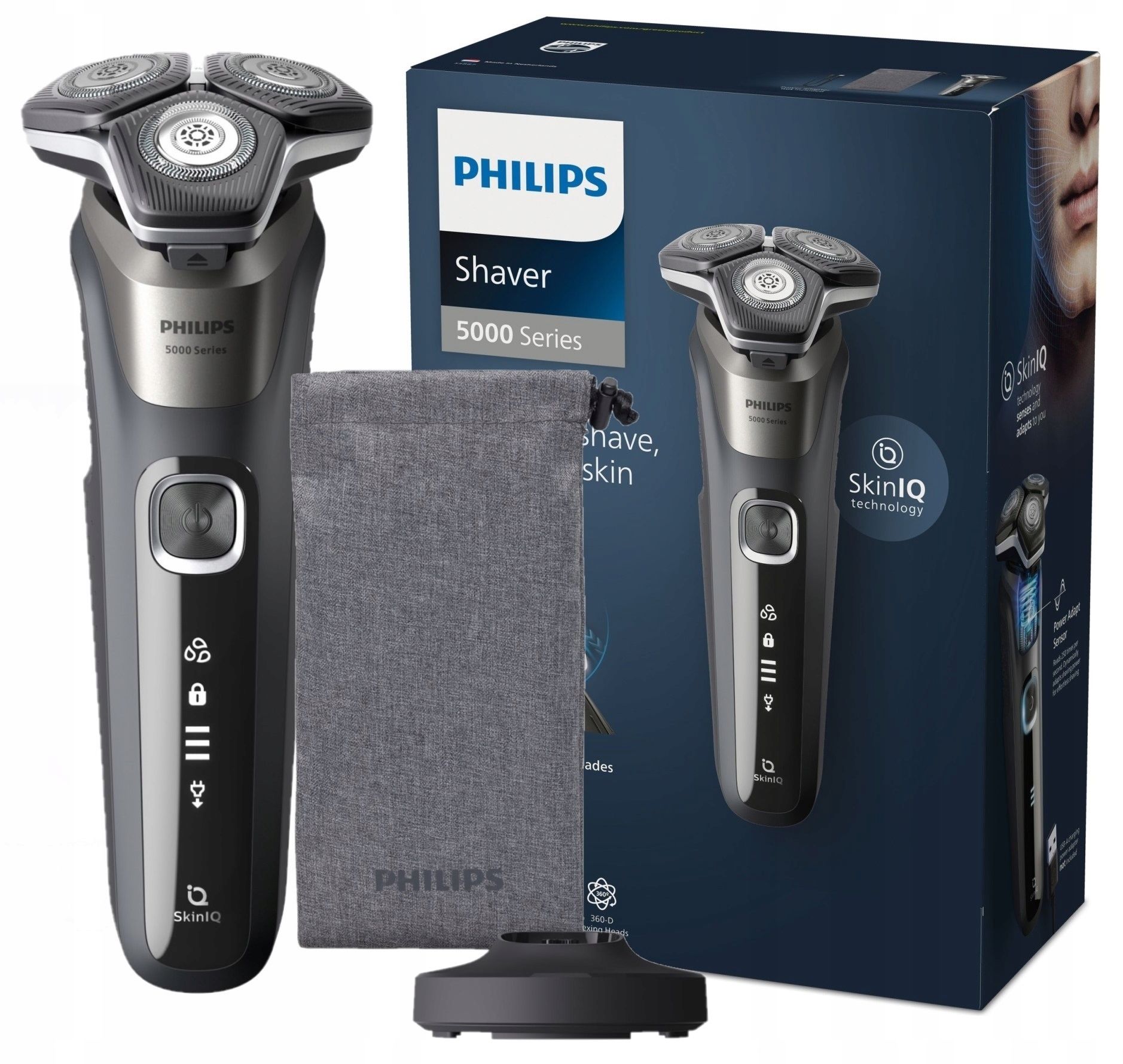 golarka męska philips series 5000 s5887/13 z trymerem jak nowa