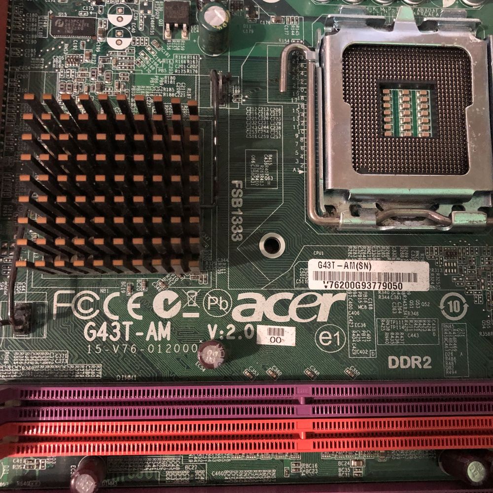 Материнська плата Acer G43T - AM v2  Socket 775