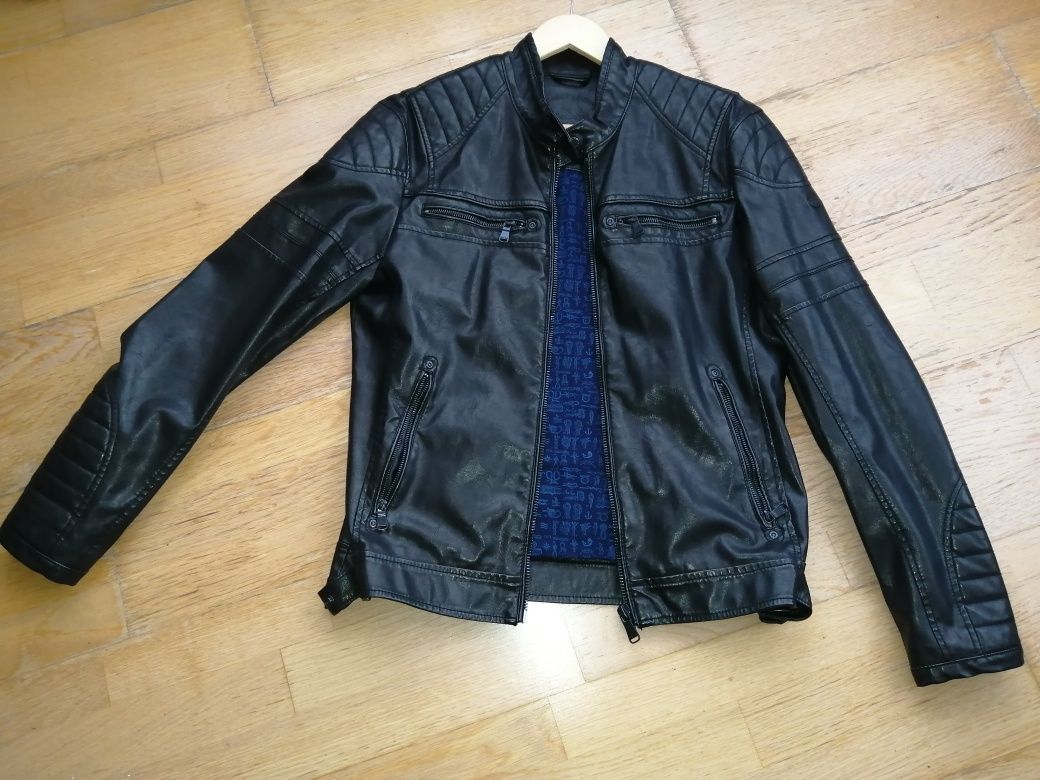Casaco SALSA pele preto original totalmente novo Tamanho L