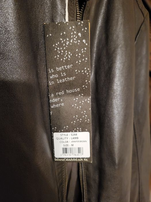 Kurtka męska skórzana AIM M