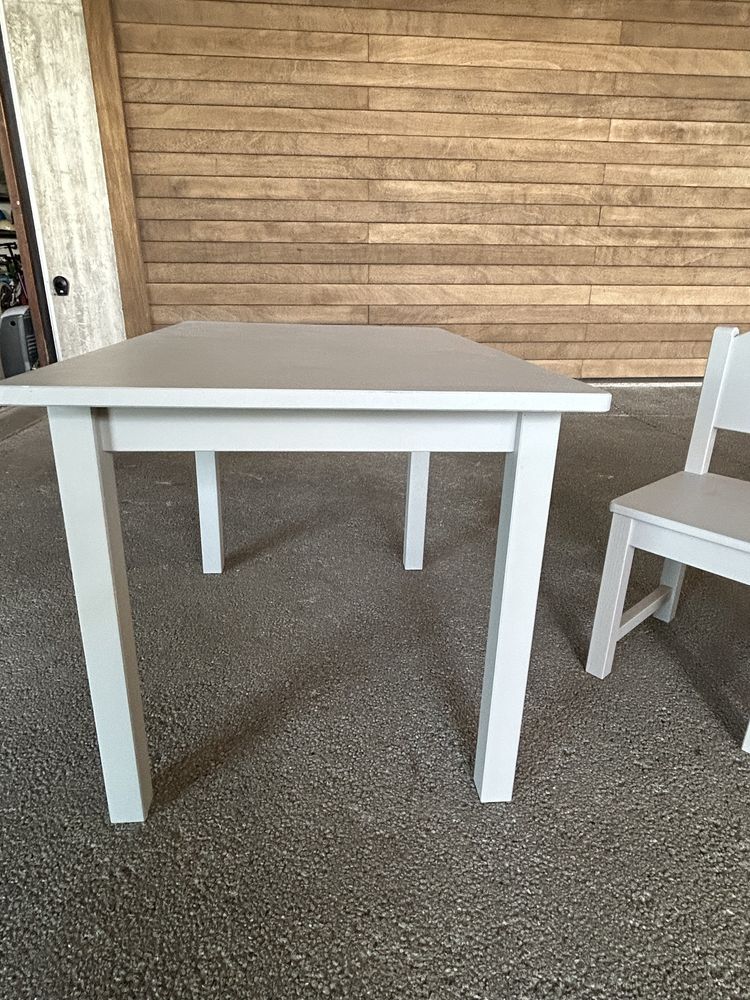 Vendo MESA e 2 CADEIRAS de Criança, Cinza Claro, Ikea.