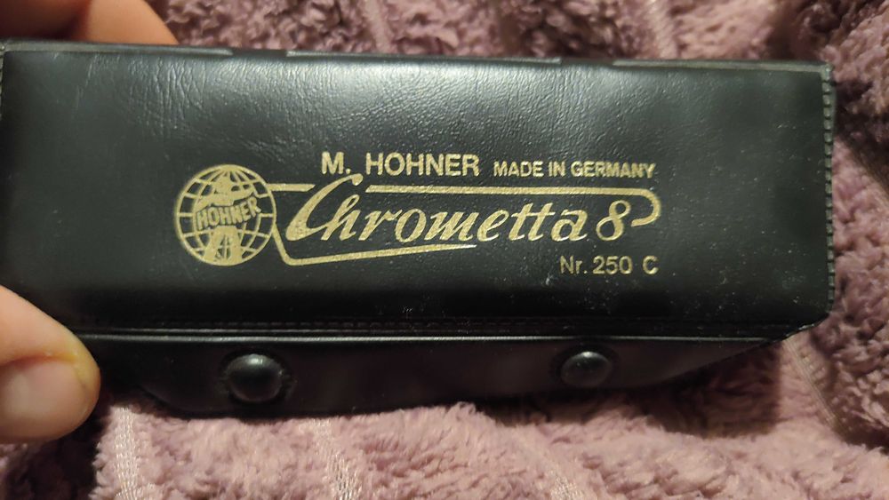 Губна гармошка Hohner chrometta 8. Як нова. + Чохол