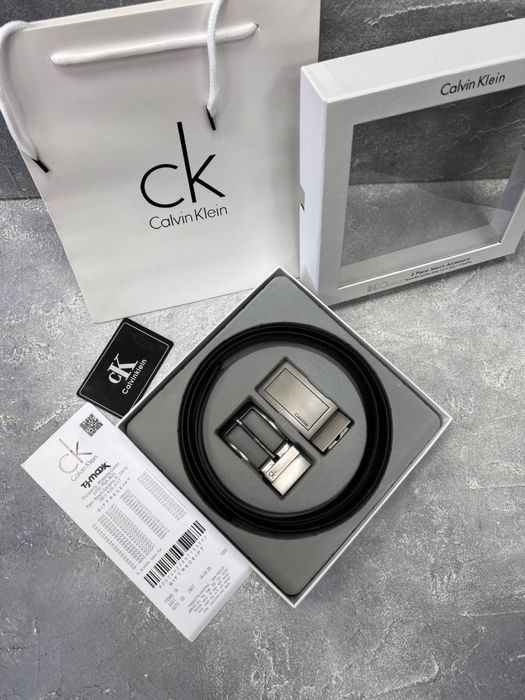 Мужской подарочный набор ремень  Calvin Klein