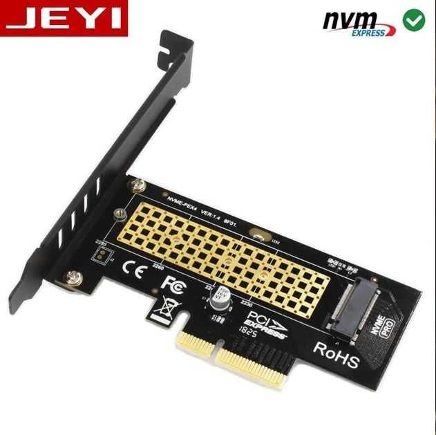 Перехідник JEYI M.2 NVME на PCIe 4.0 3.0 SSD, 64 Гбіт/с