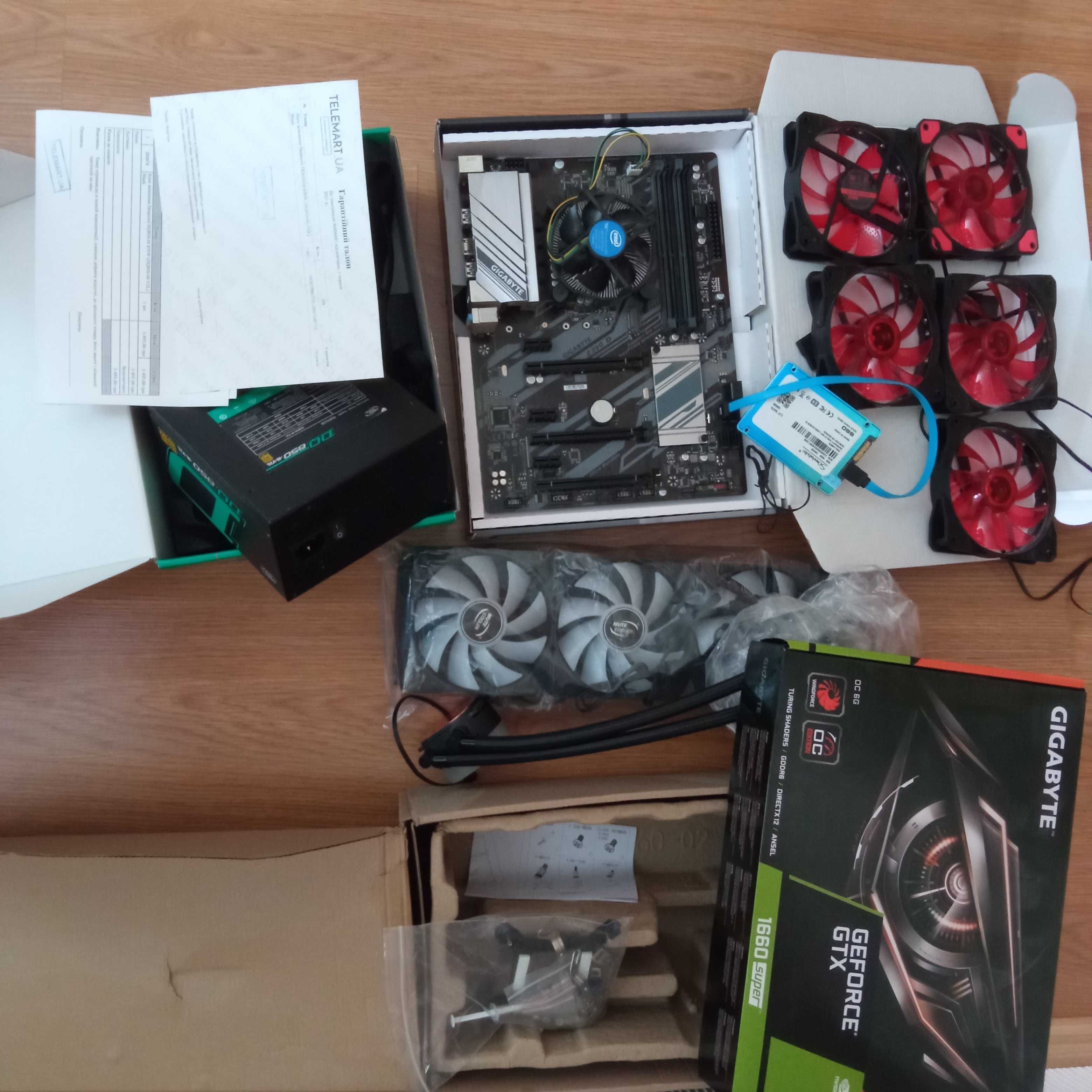 i5 9400f, 1660 Super 6gb, MB Z390d, DeepCool 850W, MuteCooler 360, SSD