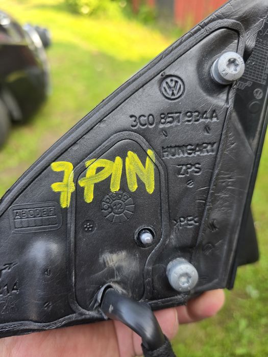 Lusterko Prawe  VW Passat B7 ALLTRACK 7 PIN Europa 2012