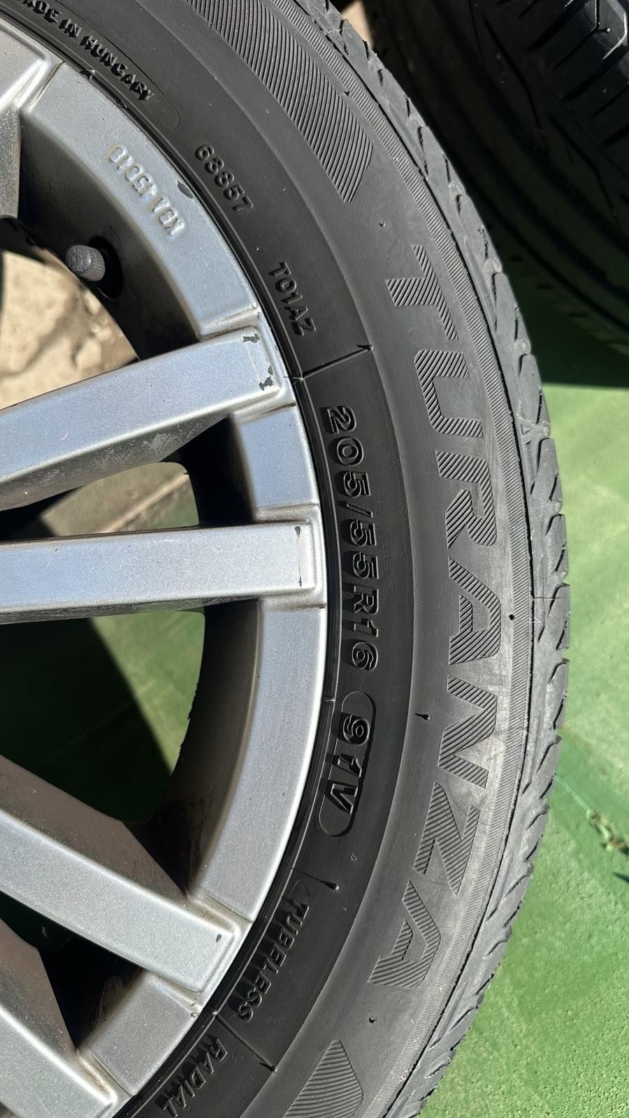 диски з ризиной r16 5x112 б/у Bridgestone