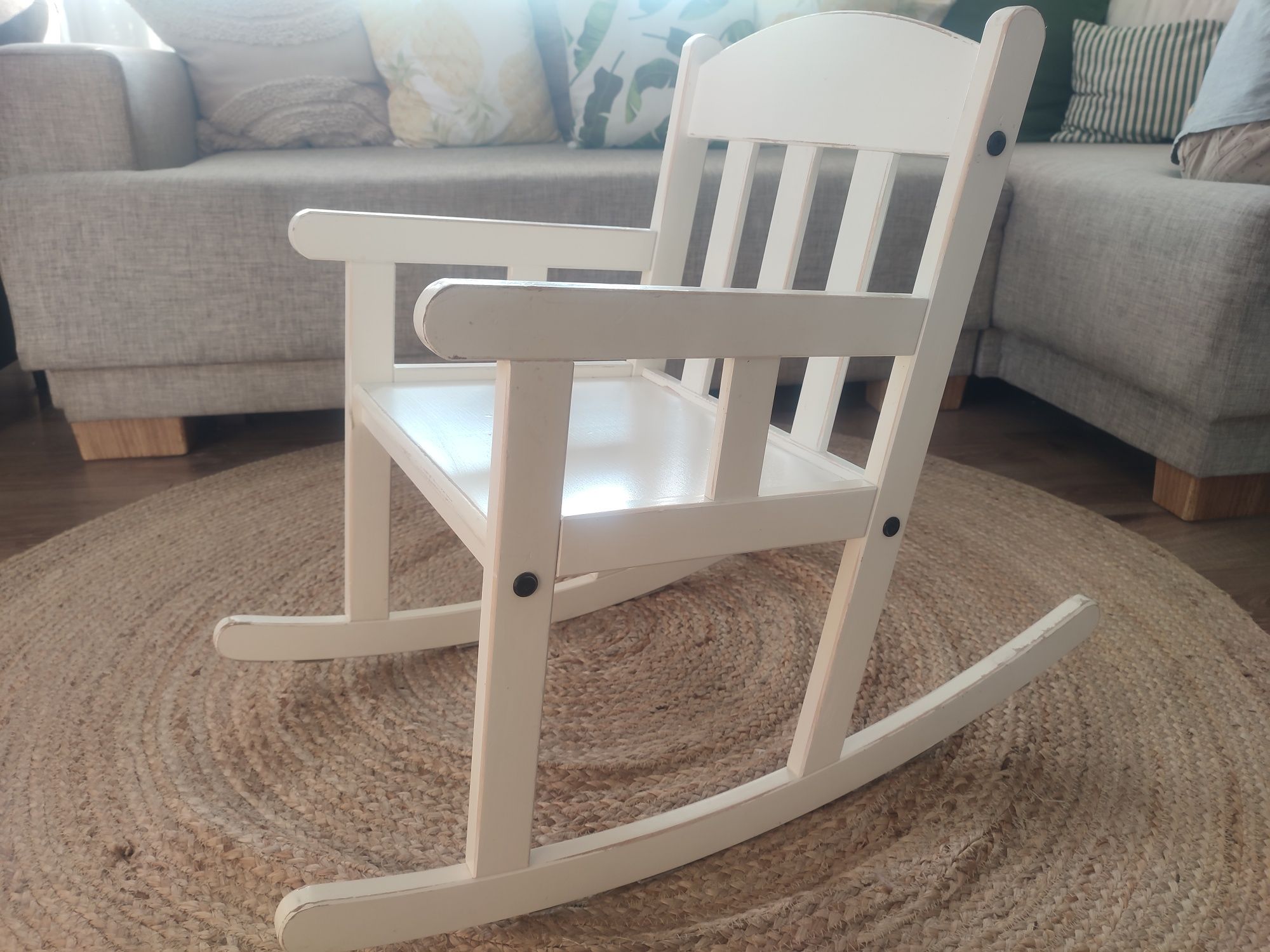 Fotel krzesło na biegunach dla dzieci retro Ikea