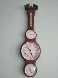Zegar ścienny z barometrem,higrometrem i termometrem