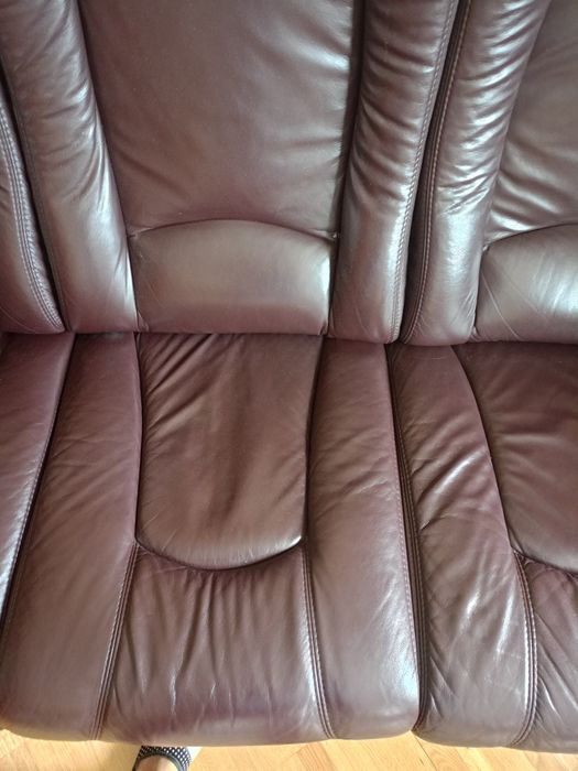 Skórzana sofa i fotel ,stan idealny