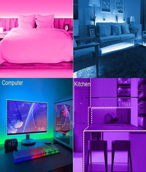 Taśma kolorowa LED 2m USB