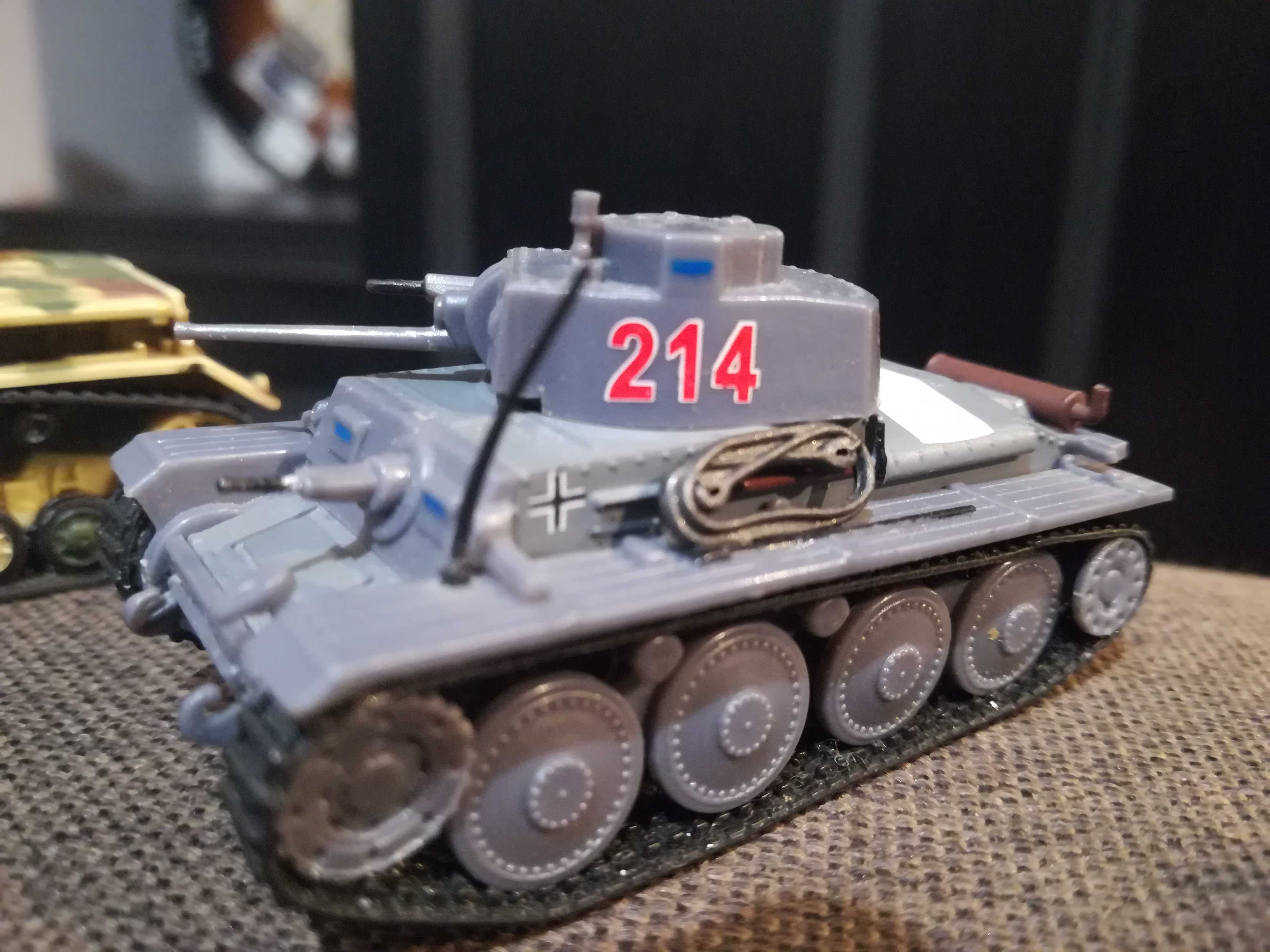 Modele czołgów 1:72 T34 38t M16 MGMC Nashorn Wirbelwind flak diorama