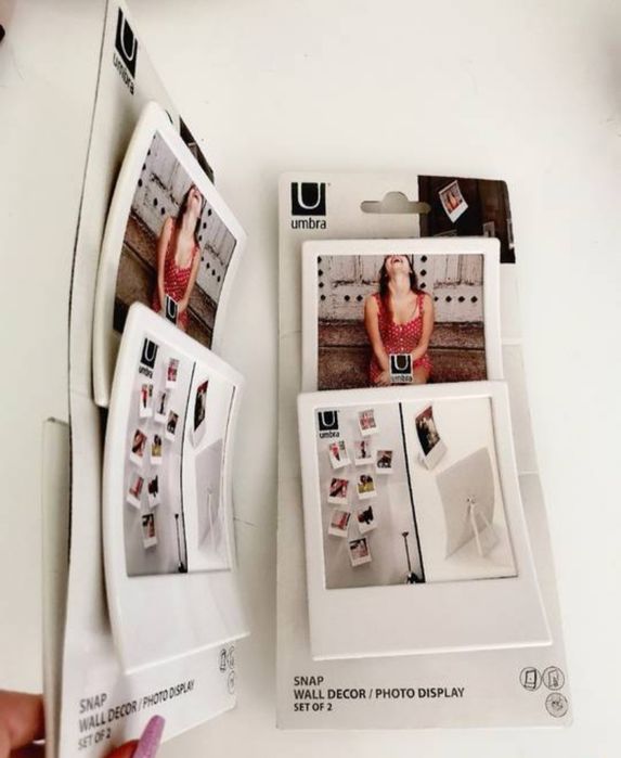 Zestaw 2 ramek na zdjęcia Umbra Snap Wall Decor/Frame Set Of 2 - biały