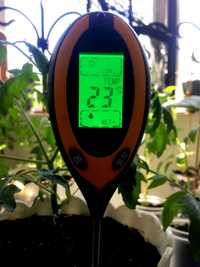 Измеритель pH, влажности, температуры, освещенности почвы