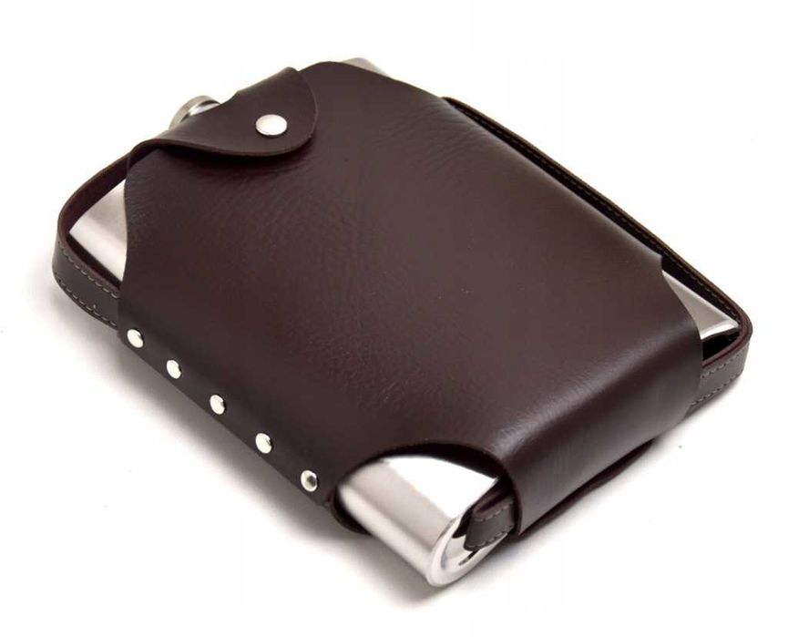 Piersiówka Duża Pasek Na Ramię XL 1,5 Litra Stal Prezent