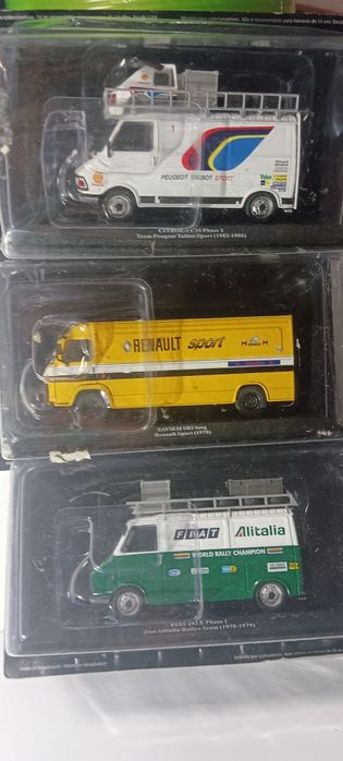 Rally 3 carrinhas assistência 1/43 (lote n27)