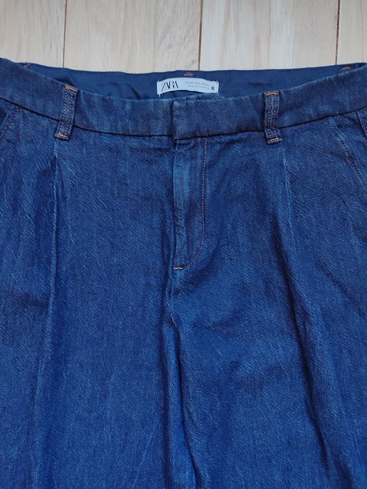 Трендові джинси з защипами від zara р.38 стан нових